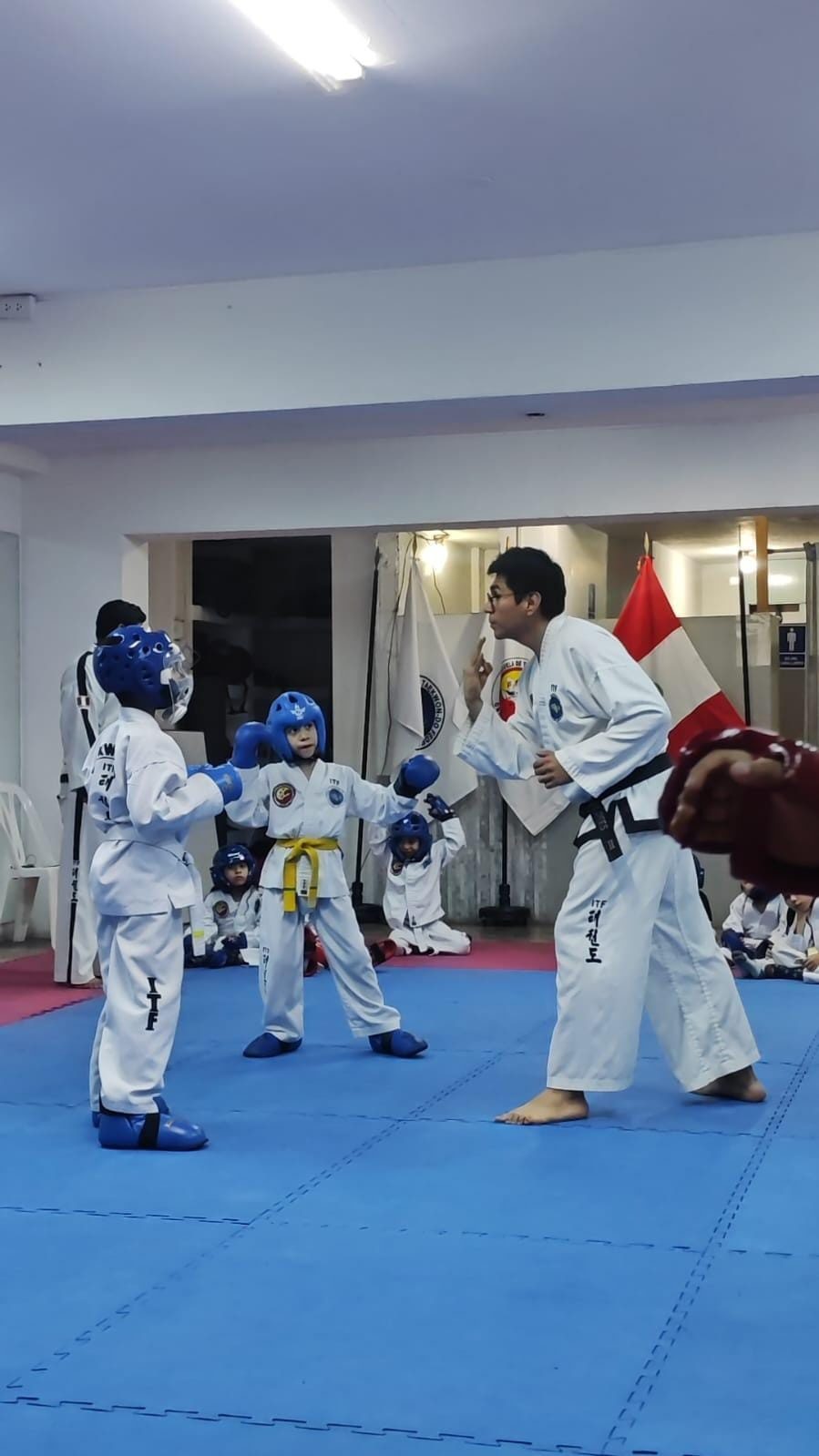 Ignacio entrenando Taekwon-Do
