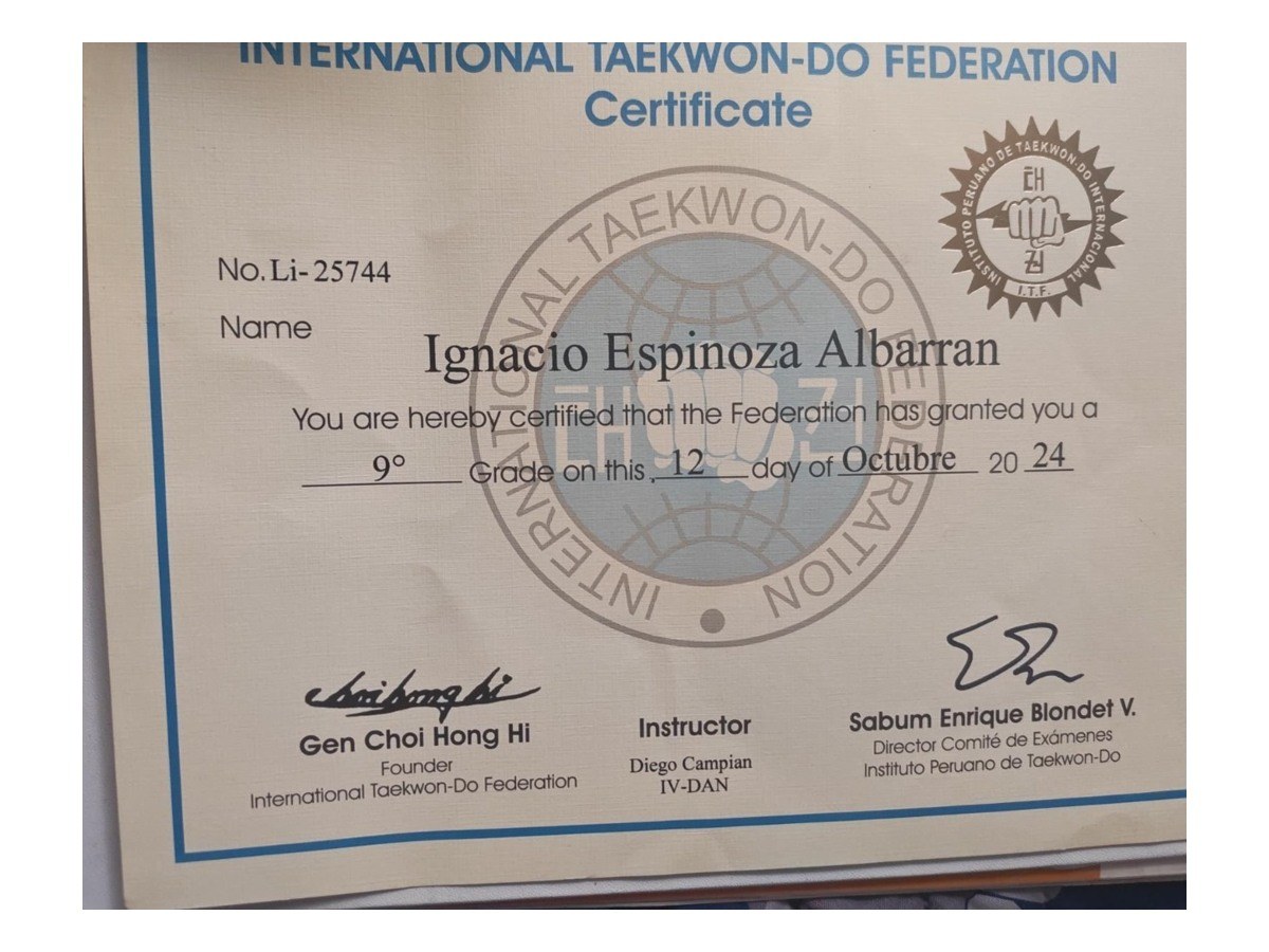 Certificado ITF