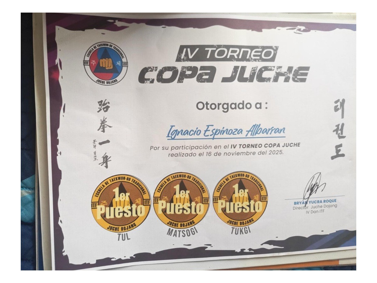Diploma IV Torneo Copa Juche