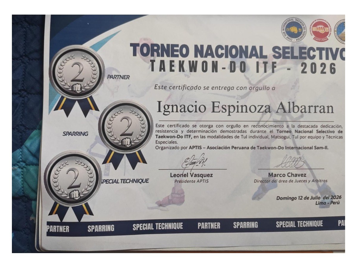 Diploma Torneo Nacional Selectivo