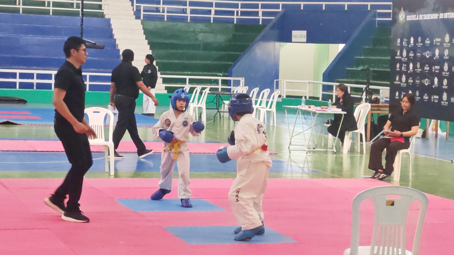 Ignacio preparado durante su combate en Oxapampa